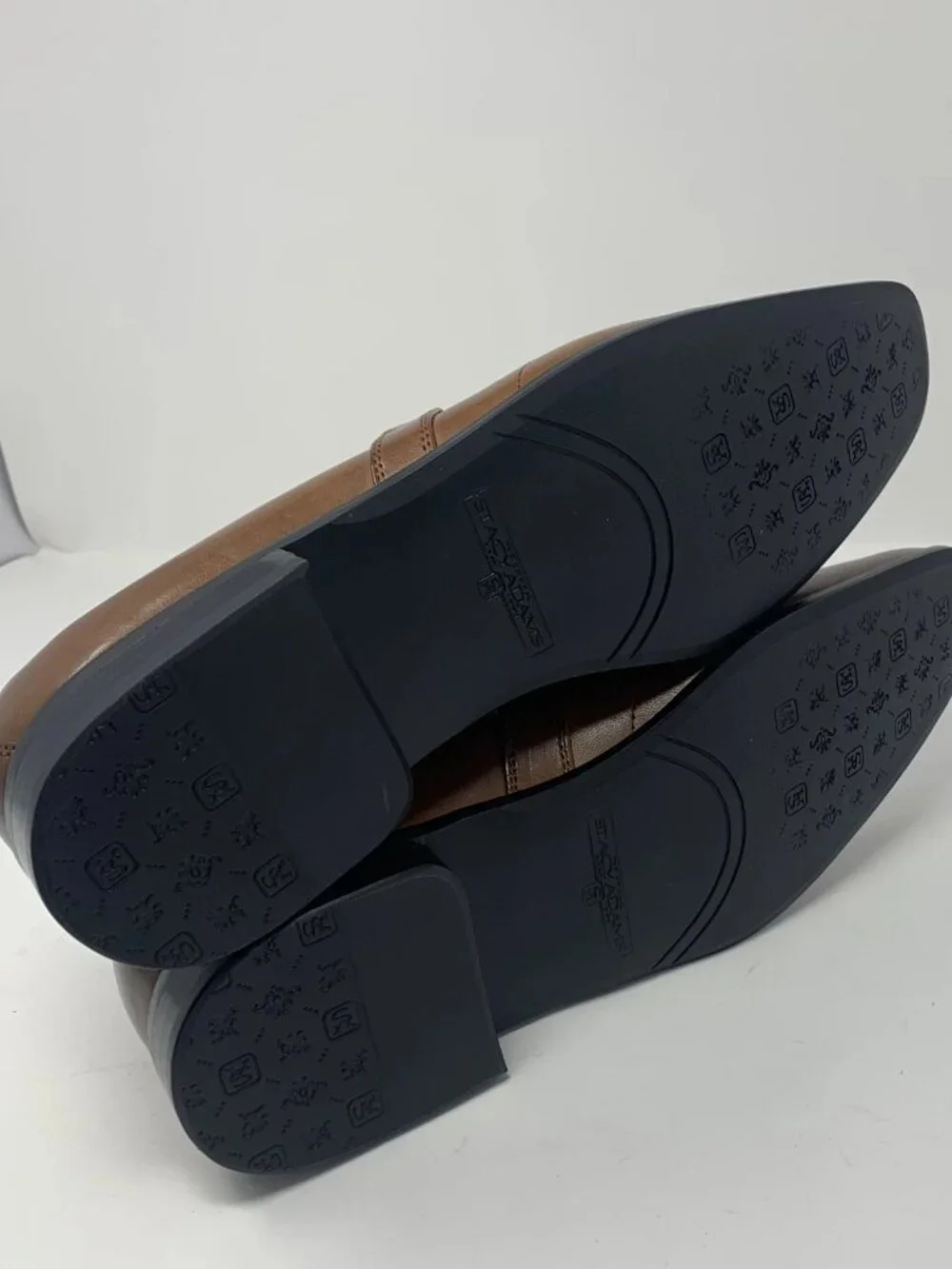 Stacy Adams Beau 24692-221 Loafers Men 7.5 M Cognac Leather Moc Toe Slip On